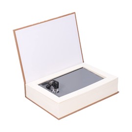 Tissting Book Safe with 2 Keys, 22 x 15 x 4.5 cm Paris Tower Real Pages Book Safe Hidden Lockable Book Safe Storage Box for Cards Cash Jewellery