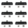 RILOMBAO 6 Pack Black Metal Clipboard Clips 4.72" (12cm) Mountable