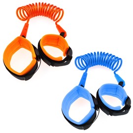 2 Pieces 1.5m Anti-lost Wrist Link Toddler Leash, Child Safety Leash for Walking, Child Safety Leash, Baby Handle Leash, Outdoor Activities (Multicolor)