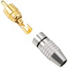 tunghey 10Pack RCA Plug Connectors Coaxial Cable Audio Adapter Gold