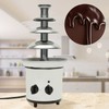 4-tier Electric Chocolate Fondue Fountain, Stainless Steel Chocolate Melting Machine