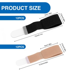 Thoquene Pack of 24 Finger Tape, Finger Bandage Bandages, 2 Colours