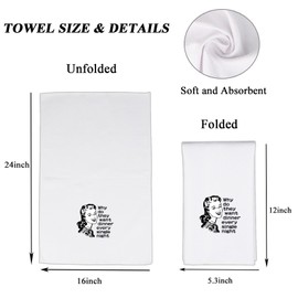 CMNIM Housewife Gift Why Do They Want Dinner Every Single Night Kitchen Decor Housewarming Gift for Women Housewife Tea Towel (25319 Dinner TW)