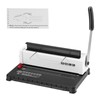 Happybuy Coil Spiral Binding Machine, Manual Book Creator with 34-Holes,