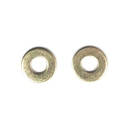 #8 ID x 3/8 OD Solid Brass Flat Washer (100 Pieces)
