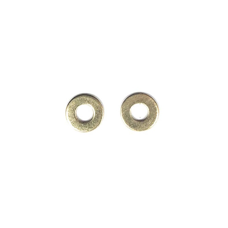 #8 ID x 3/8 OD Solid Brass Flat Washer (100