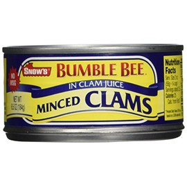 Bumble Bee Snow's Minced Clams, 6.5 Ounce Can (Pack of 12)