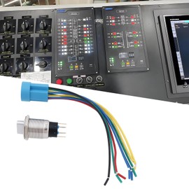 Be In Your Mind Set of 19mm (3/4") 3 Position Rotary Switches 12V/24V DC Self Locking DPDT Latch Switch Blue