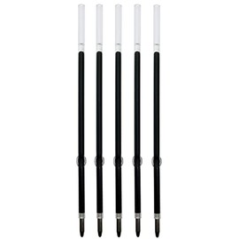 Pack of 5 Retractable Ballpoint Ink Pen Refill for Javelin Pen Style 106mm/10.6cm/4.2in. (Ballpoint Ink - Black)