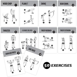 Workout Exercise Cards – Instructional Fitness Deck for Home & Gym Training | Beginner to Intermediate | Strength Training Guide for All Levels(Dumbbell, Vol 1)