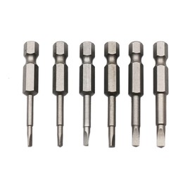 Fongmore 6 Pcs 50mm 1/4 Hex Shank Magnetic Triangle Head Impact Grade Advance Heat Treated S2 Steel TA1.8 TA2.0 TA2.3 TA2.5 TA2.7 TA3.0 Screwdriver Bits