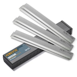 POWERTEC 6 Inch Jointer Blades for Delta 37-190 37-195 37-205 37-220 37-275X, JET JJ-6CS Jointer, Replacement for Delta 37-658, JET 708457K Jointer Knives, Set of 6 (14803DD)