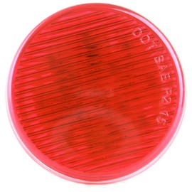 OCPTY Red 2.5" Round Truck Trailer Marker Led Round Side Marker Light Flush Mount (Pack of 4pcs)