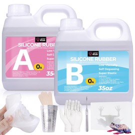 LET'S RESIN - Kit de fabricación de moldes de silicona 0A, extra suave y elástica, silicona líquida de 70 onzas, para hacer moldes de platino, ideal para moldes de silicona 3D, moldes de velas, moldes