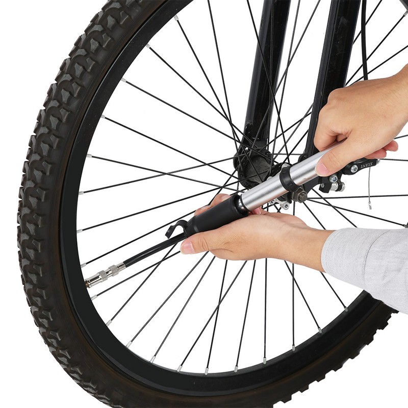 Mini Portable Bicycle Hand Pump Aluminum Alloy Tire Air Inflator