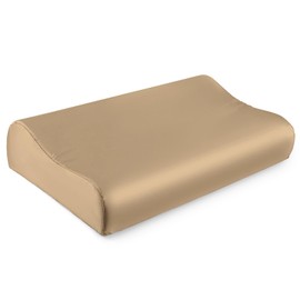 THXSILK 19 Momme 100% Mulberry Silk Pillowcase for Contour Memory Foam Pillow, Contour Pillow Case Cover, Cervical Pillow Case, Pack of 1(Taupe, 24"x14"x4.7"/3.9")