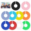 Closet Dividers for Hanging Clothes, 10 Pieces, Round Plastic Rack