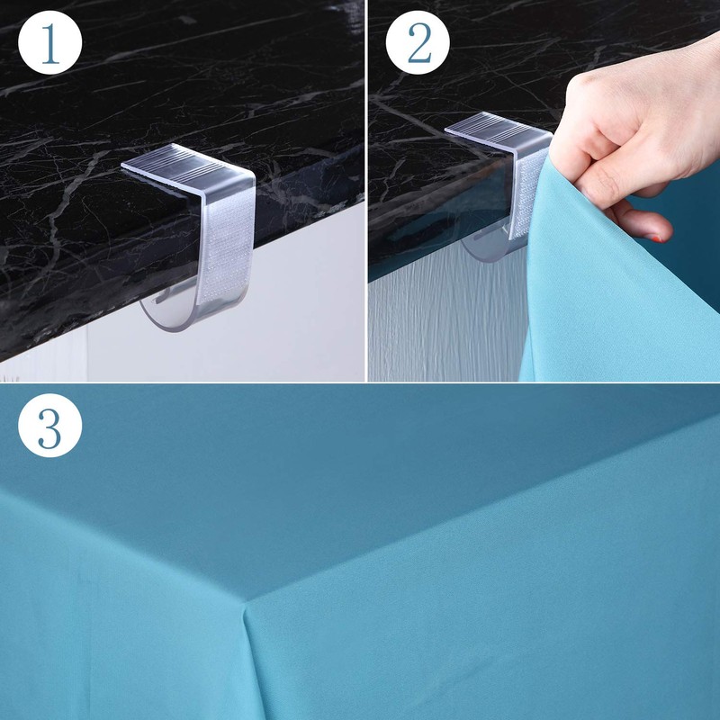 50 Packs Table Skirt Clips Plastic Tablecloth Clips Table Skirt