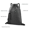 Gym Sack with Earphones Jack Drawstring Backpack Water-resistant Drawstring Bucket