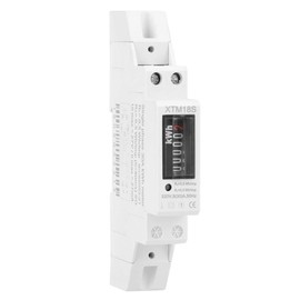 KWh Meter, XTM18S Digital LCD Single-Phase Electric Meter, 1P DIN-Rail Electric Energy Meter 220V 5-30A