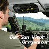 Car Sun Visor Organizer, Tactical Molle Panel Visor Storage Organizer