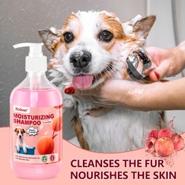 Pet Shampoo Soothe Sensitive Skin, Grooming Shampoo for Dogs and Cats, Pet Friendly Formula Deodorizing Dog Shampoo- Pet Supplies by Xcdsxer (17 Oz)