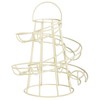 Helter Skelter Metal Egg Rack Stand Holder Cream