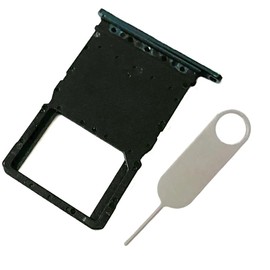 SIM Card Tray Slot Holder Single SIM Card Slot Replacement Parts for Motorola Moto Razr+ Plus 2024 Razr 50 Ultra XT2451 with Eject Pin - Midnight Blue