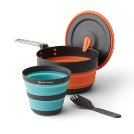 Sea to Summit Frontier UL Faltbares Kochset mit einem Topf, 3-teilig, 1 l Topf
