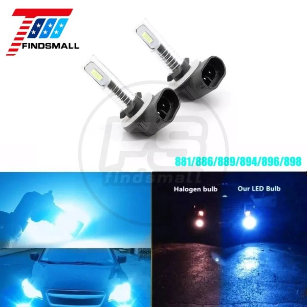 Unbranded 2X 8000K Fog Lights 55W LED Replacement Bulb 881