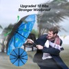 TechRise Umbrella Pocket Umbrella Storm Resistant Large -10 Ribs Windproof