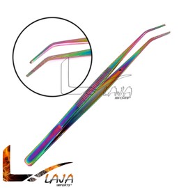 LAJA Imports 6 Pcs College Cotton Dressing Pliers Dental Endodontic Tweezers Multi/Rainbow