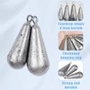MINZHI 44 Pieces Teardrop Fishing Weights, Ten Sizes, Teardrop Fishing