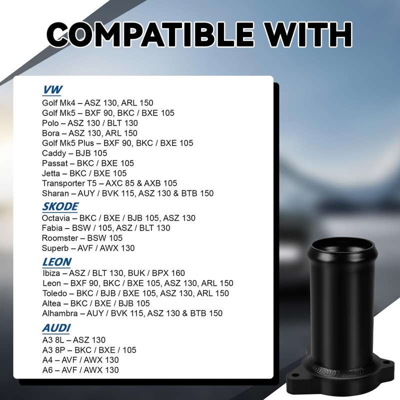 EGR Valve Replacement Tube Tuning Kit Compatible with A3 A4