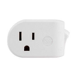 UltraPro GE Grounded On/Off Power Switch, 4 Pack, Plug-in, Energy Efficient, Space Saving Design, White, 46844
