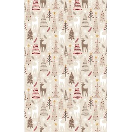 MANI TEXTILE - Christmas Rug Beige 70 x 140 cm