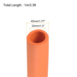 Rebower Pipe Insulation Tubing Heat Preservation Foam Tubing Handle Grips, [for Plumbing Insulation Wrap] - 33mm ID/3.3ft/Orange