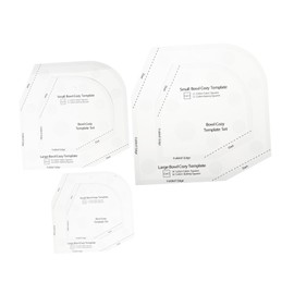 Gatuida 3pcs Acrylic Patchwork Rulers for Quilting Bowl Cozy Templates Durable Stencils for DIY Sewing Projects and Creative Designs