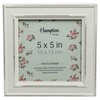 Hampton Frames PALOMA Distressed Square Picture Photo Frame White 5x5