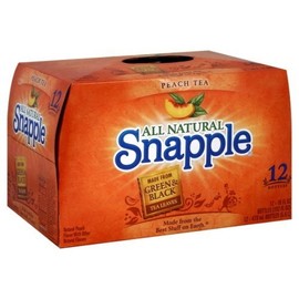 Snapple Tea, 12- 16 Fl Oz (Pack of 2) (Peach) by Snapple
