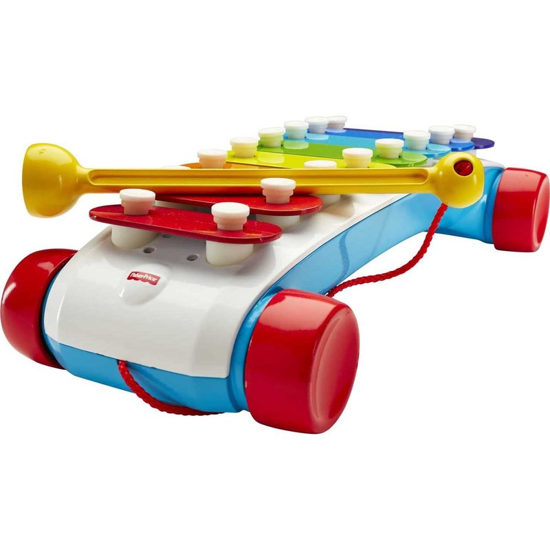Fisher-Price Toddler Pull Toy, Classic Xylophone Pretend Musical Instrument with