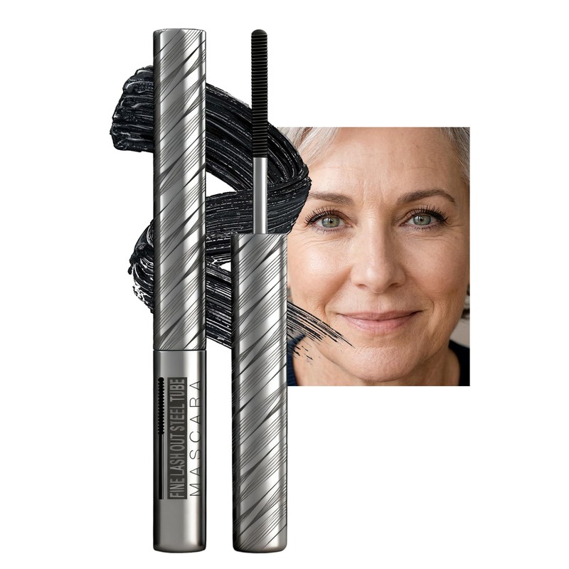 Erinde Máscara de pestañas Marrón Metal Wand, Resistente al Agua