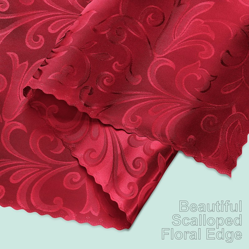 Eychei 2 Pack Red Satin Table Runner 12 x 108