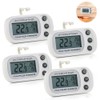 Digital Fridge Thermometer UK, XPJBKC 4Pcs Waterproof Fridge Temperature Thermometer