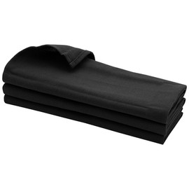 Daloual 3 x Tea Towel/Kitchen Towel/Cleaning Cloth/Polishing Cloth Made of 100% Cotton in Black