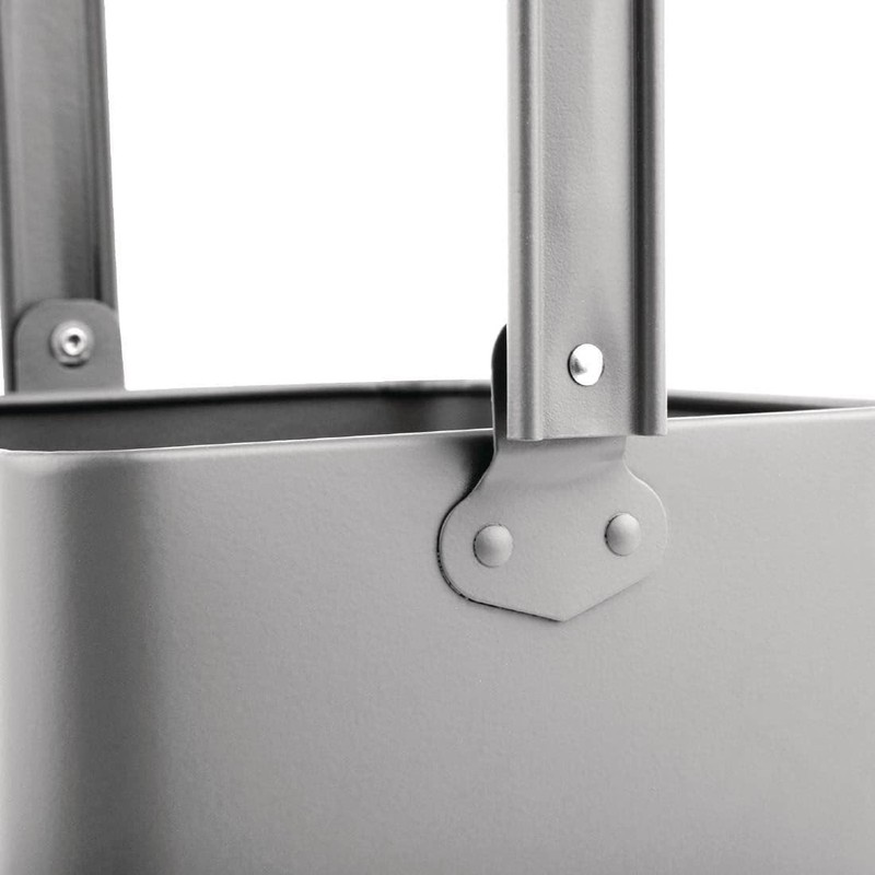 Olympia Galvanised Table Tidy Grey 180x155x135mm Steel Serving Holder