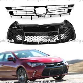 Stunning For 2015 2016 2017 Toyota Camry Front Bumper Upper & Lower Grill SE XSE Set