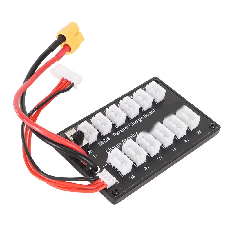 7.4V LiPo Parallel Charging Board 3Pin 4mm Banana Plug 2S