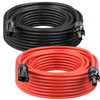 MOOKEERF Solar Panel Extension Cable - 10AWG 20FT Solar Wire