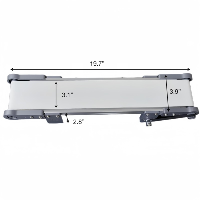 DC 12V Electric Desktop Conveyor Belt, 116RPM Adjustable Mini Conveyor